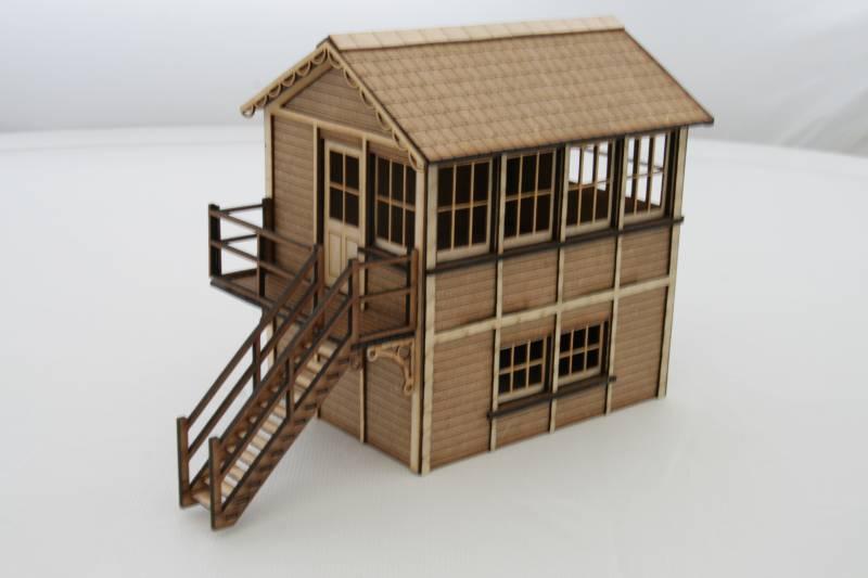 o scale laser cut buildings
