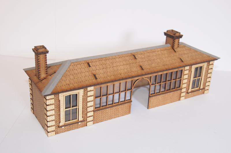 O GAUGE GER STATION SHELTER FINE SCALE